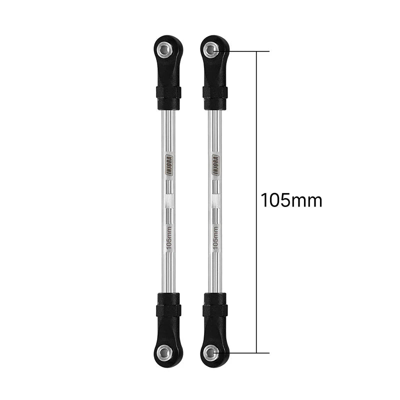 INJORA Stainless Steel Links with Rod Ends for 1/10 RC Crawler