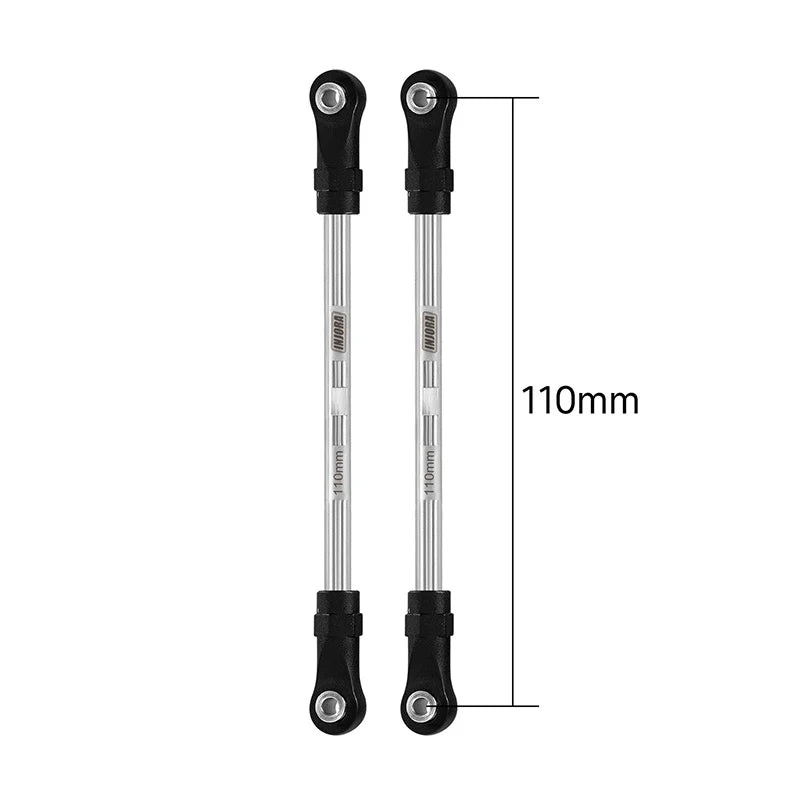 INJORA Stainless Steel Links with Rod Ends for 1/10 RC Crawler