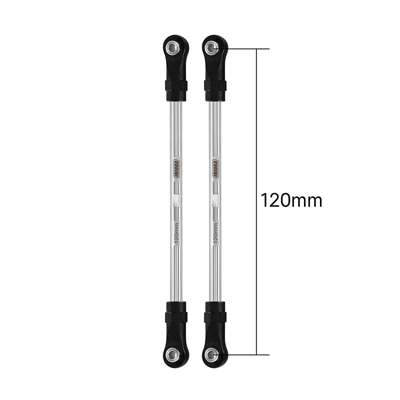 INJORA Stainless Steel Links with Rod Ends for 1/10 RC Crawler