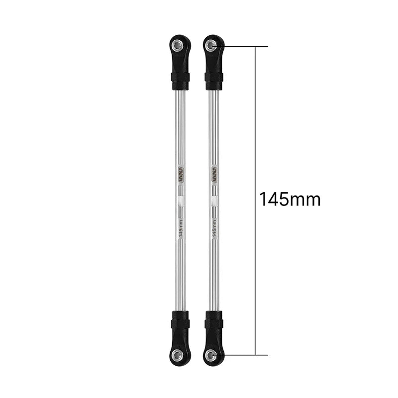 INJORA Stainless Steel Links with Rod Ends for 1/10 RC Crawler