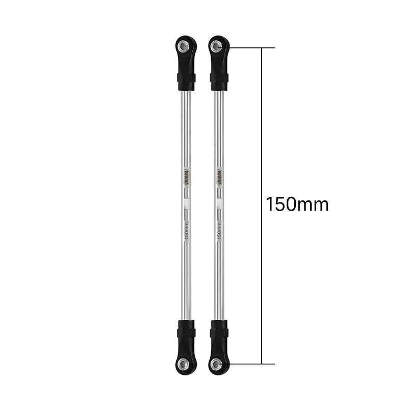 INJORA Stainless Steel Links with Rod Ends for 1/10 RC Crawler
