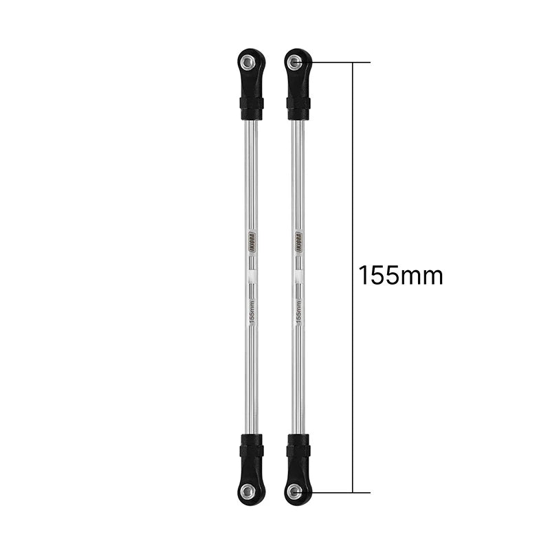 INJORA Stainless Steel Links with Rod Ends for 1/10 RC Crawler