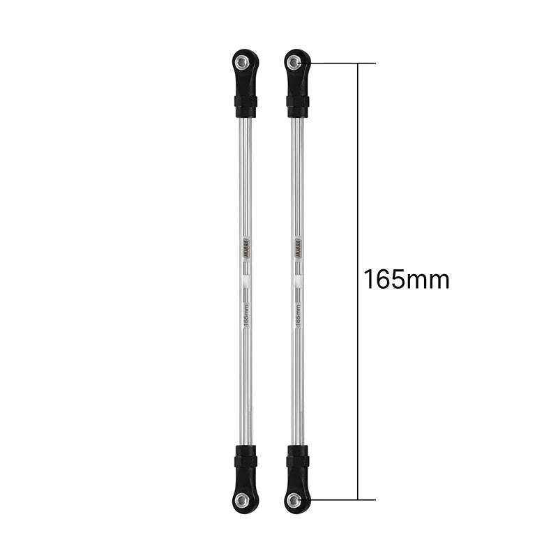 INJORA Stainless Steel Links with Rod Ends for 1/10 RC Crawler