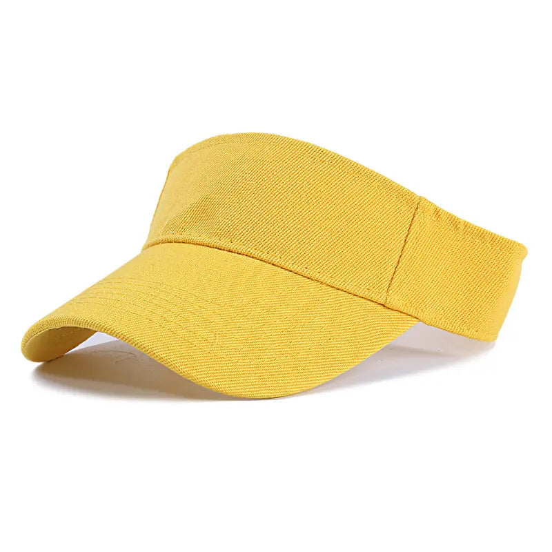 Solid Color Fitted Sun Visor Hat
