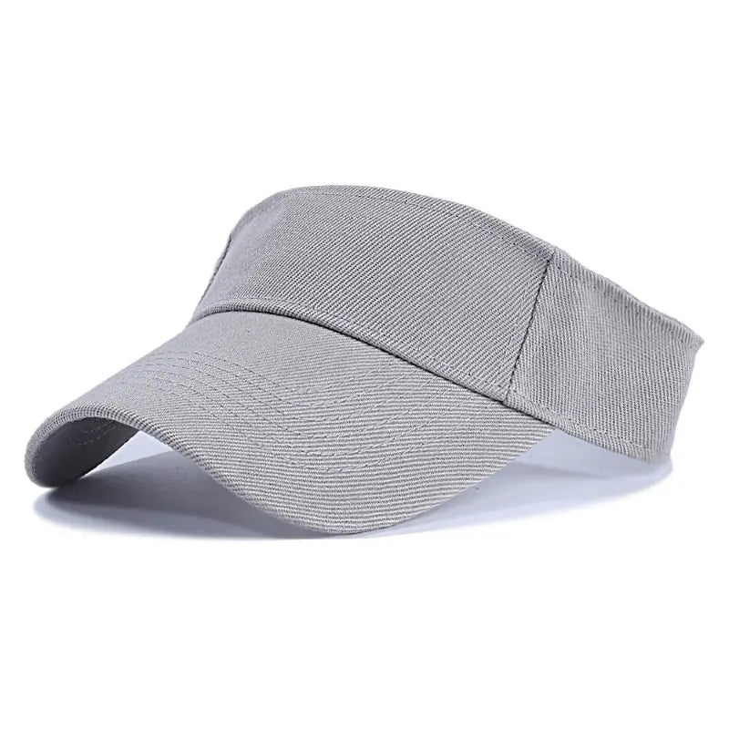 Solid Color Fitted Sun Visor Hat