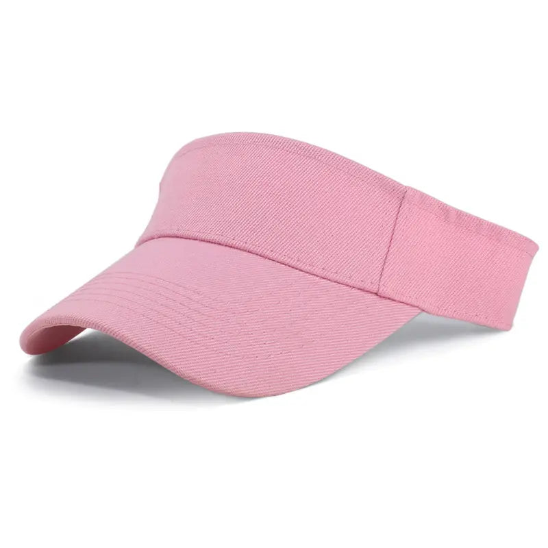 Solid Color Fitted Sun Visor Hat