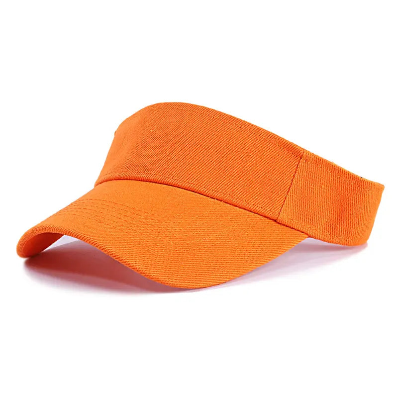 Solid Color Fitted Sun Visor Hat