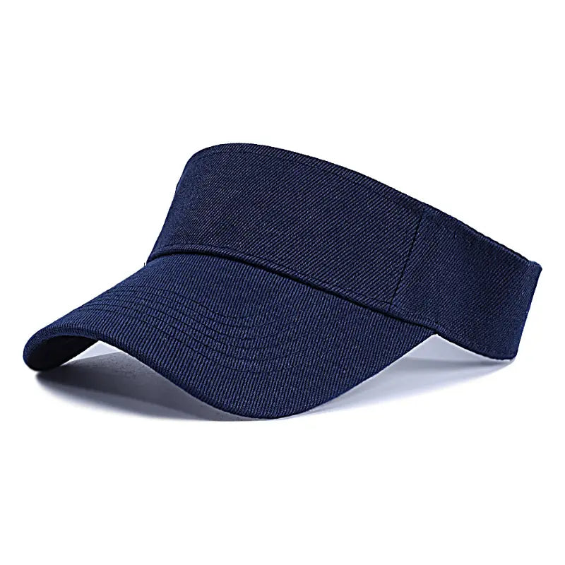 Solid Color Fitted Sun Visor Hat