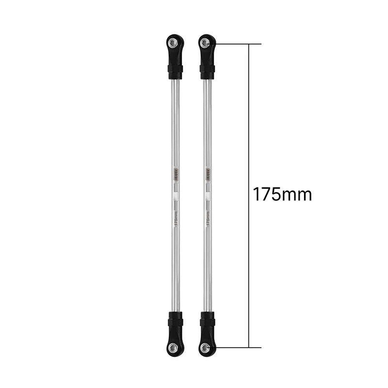 INJORA Stainless Steel Links with Rod Ends for 1/10 RC Crawler