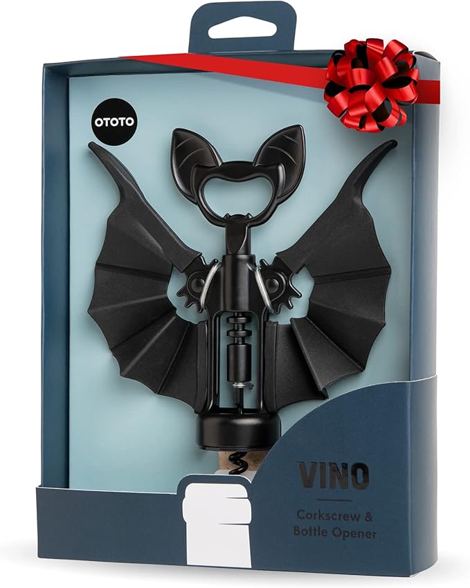 OTOTO 2-in-1 Wine Beer Opener - Spooky Corkscrew Bottle Opener