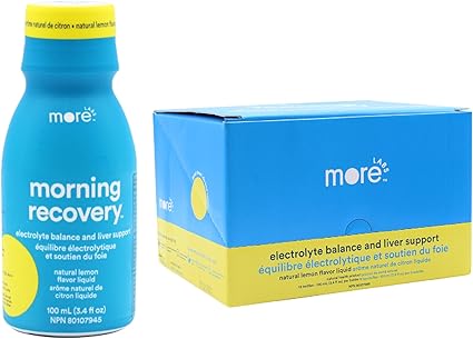 More Labs Morning Recovery - Lemon Flavor - 12 Pack