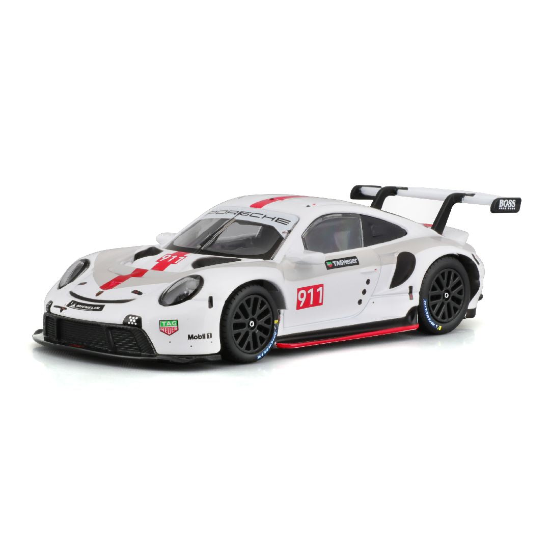 Bburago 1/43 Race Porsche 911 RSR - White