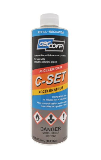CECCORP C-Set CA Glue Accelerator Refill - Foam Safe (16 oz)