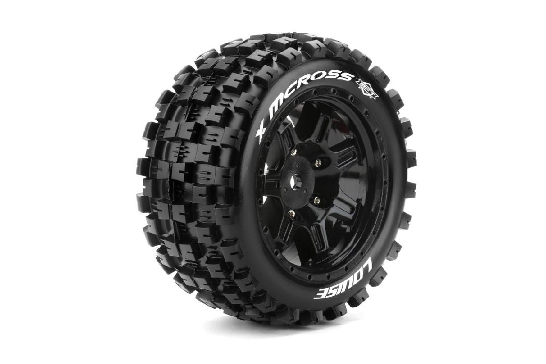 Louise R/C X-Mcross 4.3" on Black Wheels (For X-Maxx)(2)