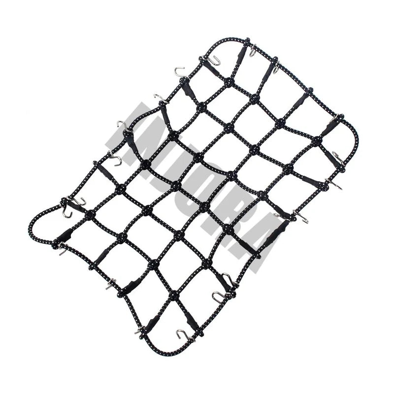 INJORA 1PCS Black/Red Elastic Luggage Net for 1/10 RC Rock Crawler