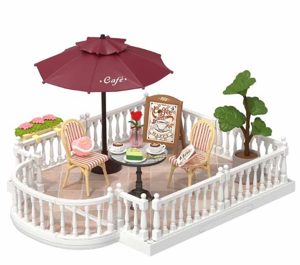 Rolife Chic Café Terrace DIY Plastic Miniature House