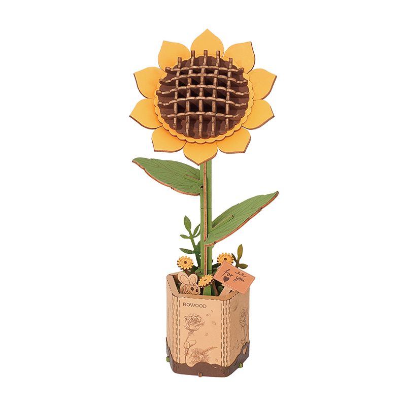 Rowood DIY Sunflower 3D Wooden Puzzle