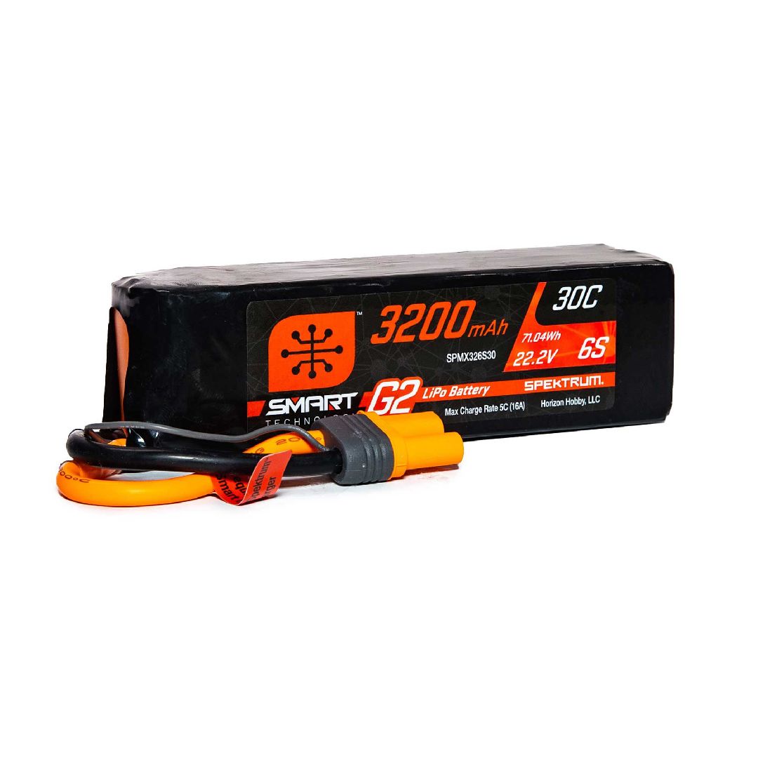 Spektrum 3200mAh 6S 22.2V Smart G2 LiPo 30C; IC5