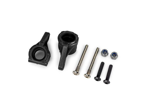 Traxxas Steering blocks, extreme HD,black(2)(#9180/9181/9182)