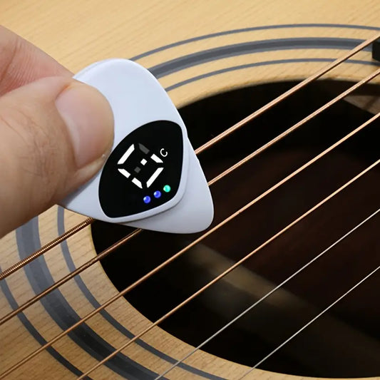 2-in-1 Portable Multi-Purpose - Guitar Pick & Tuner