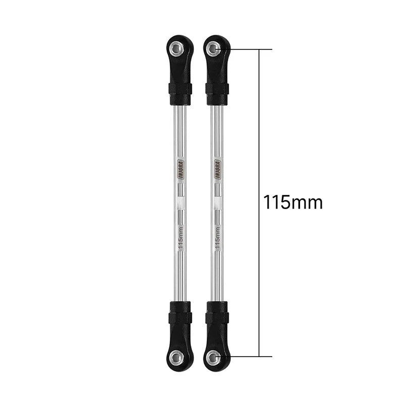 INJORA Stainless Steel Links with Rod Ends for 1/10 RC Crawler