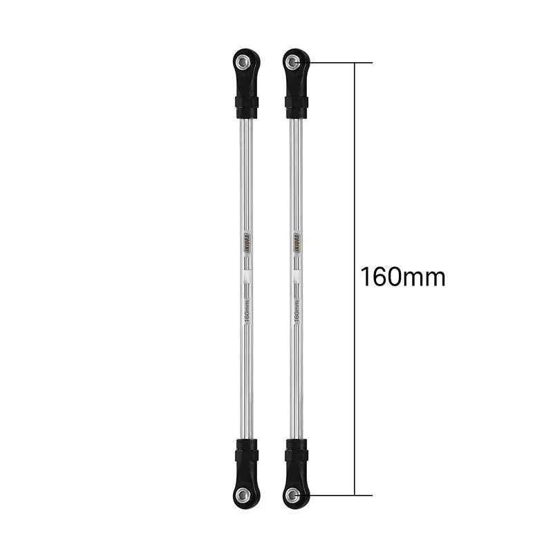 INJORA Stainless Steel Links with Rod Ends for 1/10 RC Crawler