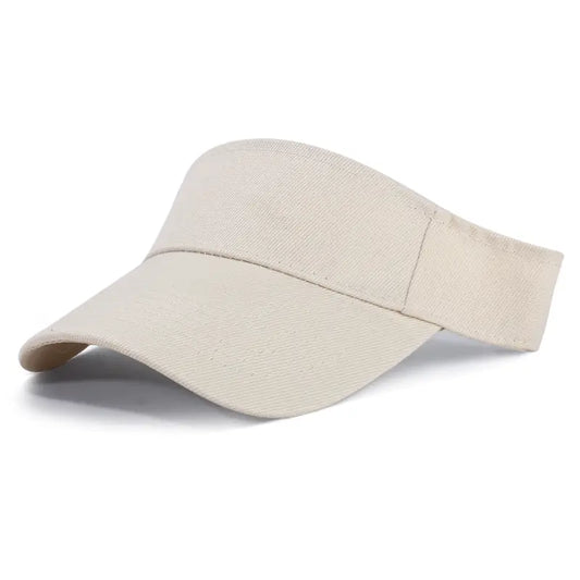 Solid Color Fitted Sun Visor Hat