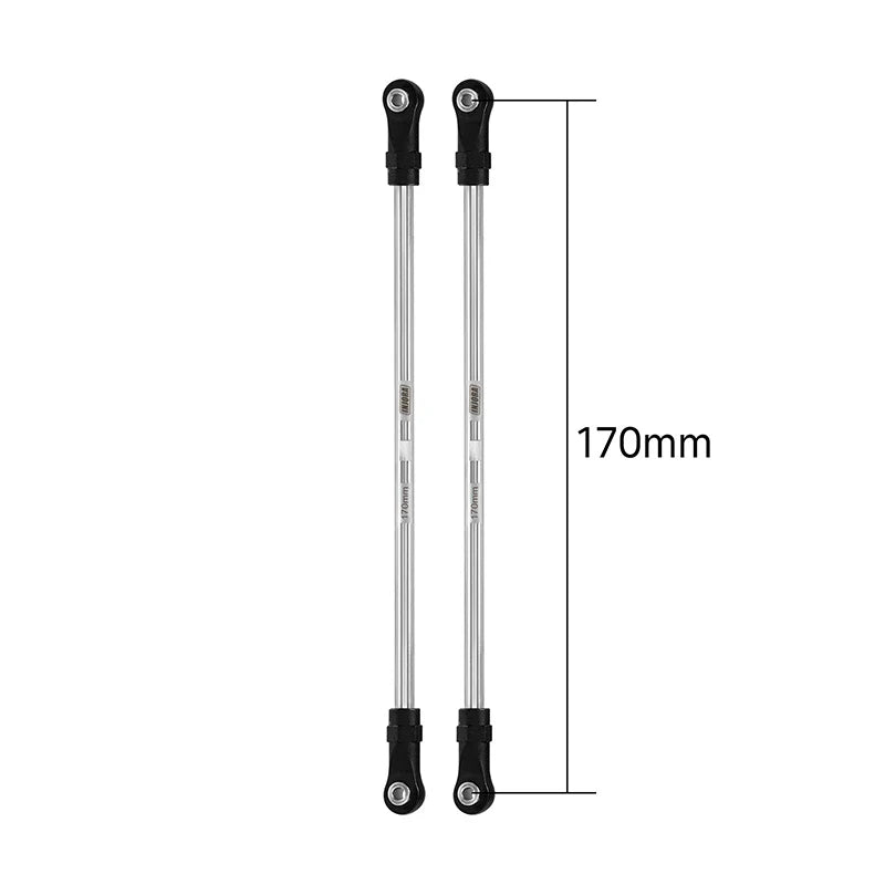 INJORA Stainless Steel Links with Rod Ends for 1/10 RC Crawler