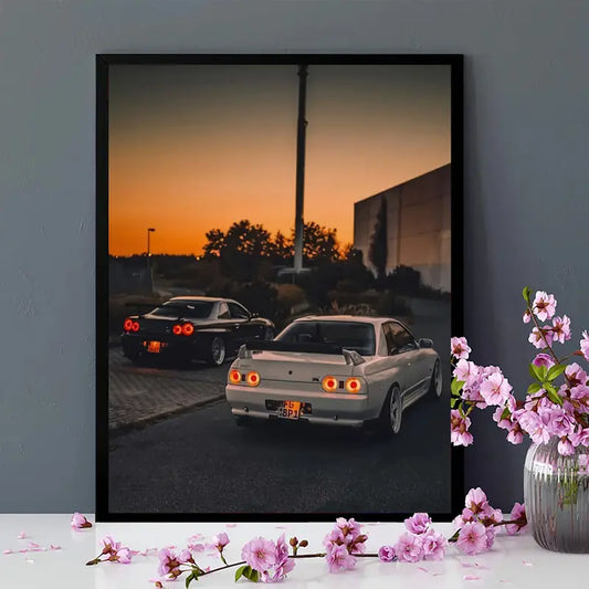 12x16 Inch Canvas Print Sunset Skyline