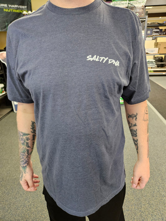 Salty DNA Tee - Front Only - Logo - Gray