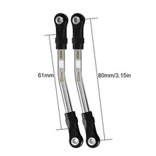 INJORA Stainless Steel High Clearance Links with Rod Ends for 1/10 RC Crawler
