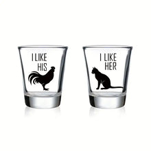 Rooster & Cat Duo Shot Glasses
