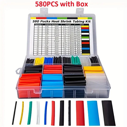 UMLIFE 580pcs Heat Shrink Cable Sleeve Kit