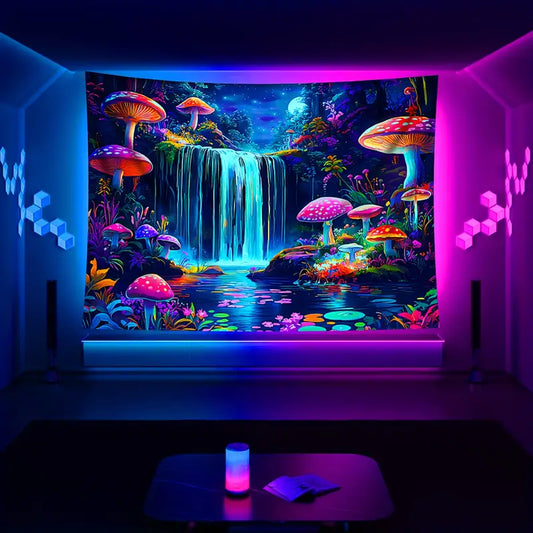 UV Mushroom Tapestry