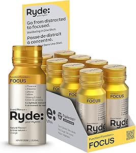 Ryde Focus Shot - Orange Flavor - 8 Pack