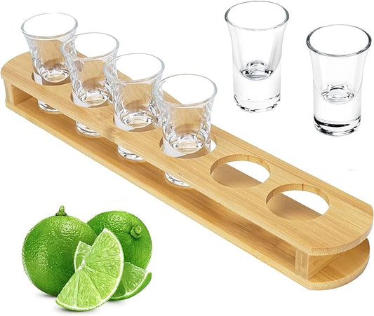1 oz Shot Glasses with Holder