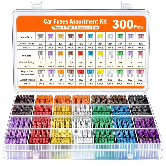 300pcs Car Fuse Assortment Kit