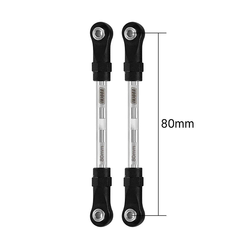 INJORA Stainless Steel Links with Rod Ends for 1/10 RC Crawler