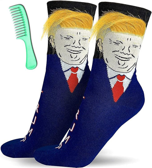 Trump Socks with Comb