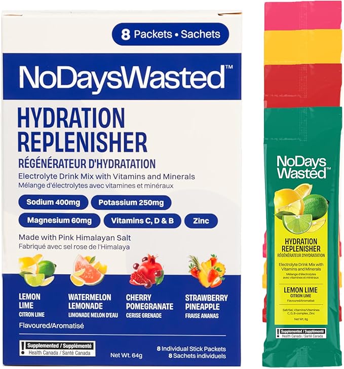 No Days Wasted - Electrolyte Replacement Packets - 4 Flavour Variety Pack