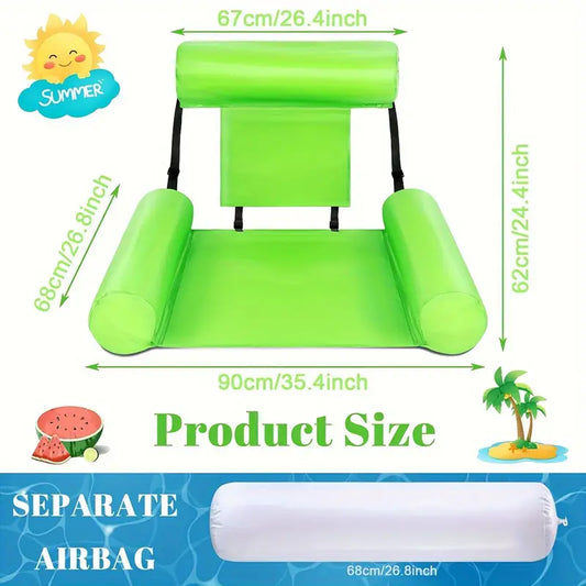 1pc Inflatable Pool Float Chair for Adults