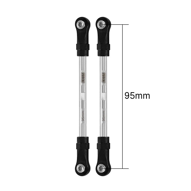 INJORA Stainless Steel Links with Rod Ends for 1/10 RC Crawler