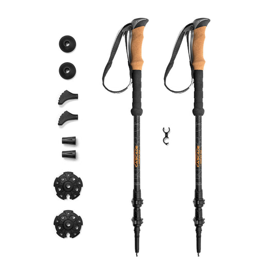 Cascade Mountain Tech Carbon Fibre Trekking Poles