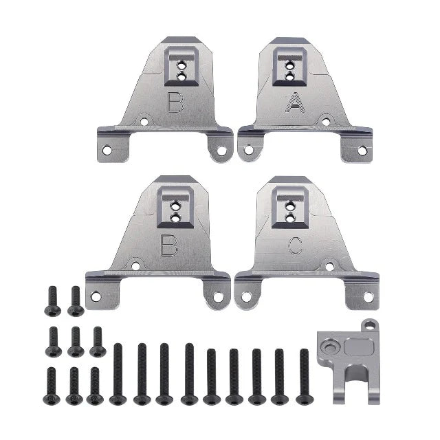 INJORA CNC Aluminum Alloy Front & Rear Shock Towers Mount for Traxxas TRX4 #8216