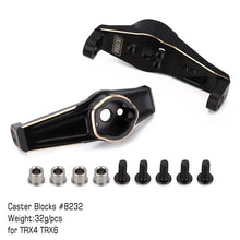 INJORA Black Coating Brass Caster Blocks C Hubs #8232 for TRX-4 TRX-6