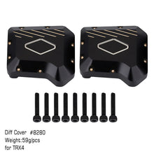 INJORA Black Coating Brass Diff Cover #8280 for TRX-4