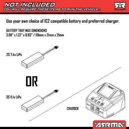 Arrma 1/16 MOJAVE GROM BLX 4x4 Desert Truck RTR - Black