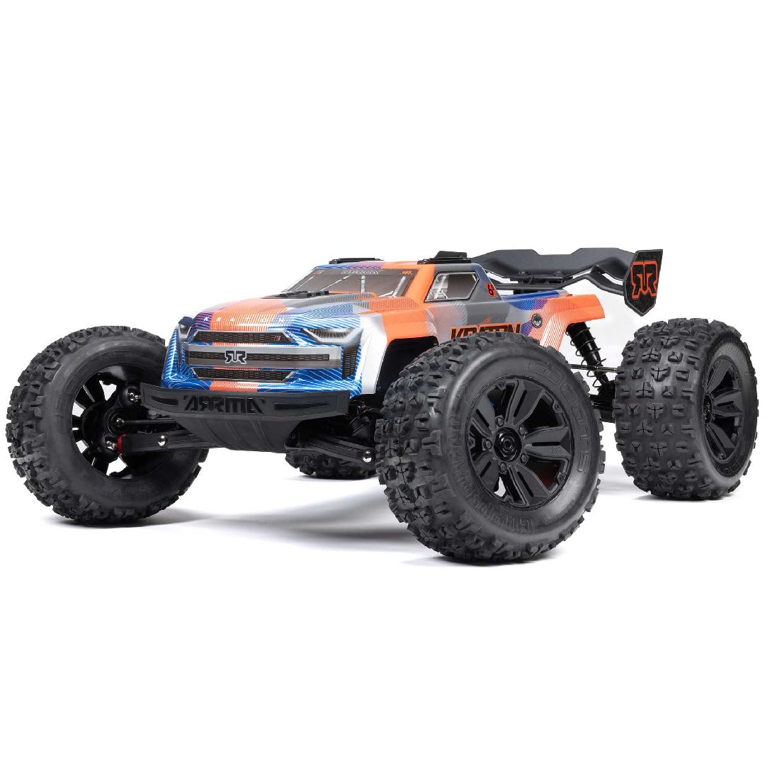 Arrma 1/8 KRATON 4x4 BL-6S Speed Truck RTR - Blue/Orange