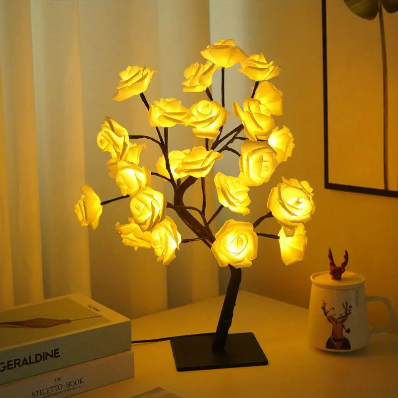 USB Powered Rose Tree Lamp