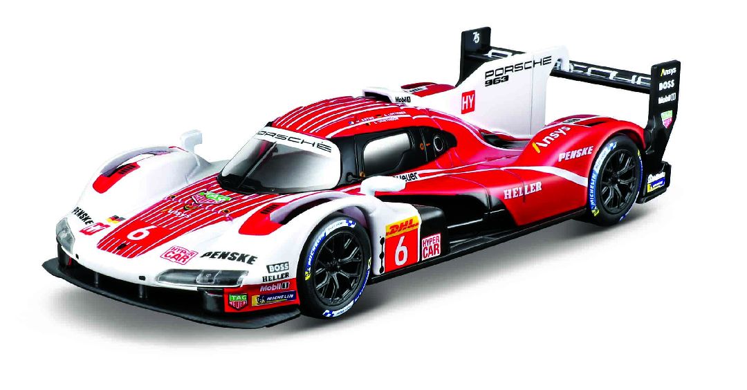 Bburago 1/43 Race Porsche 963 (2024) - #6 Qatar Race